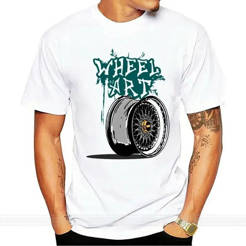 White Wheel Art Shirt - Modified Empire